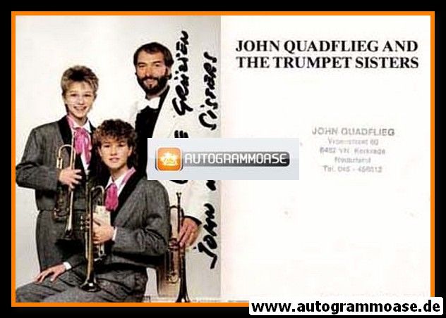 Autogramm Instrumental (Trompete) | John QUADFLIEG | 1990er (Trumpet Sisters)