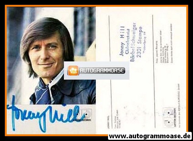 Autogramm Schlager | Jonny HILL | 1974 "Tom Dooley" (Portrait Color Jupiter)