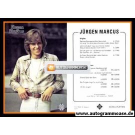Autogramm Schlager | Jürgen MARCUS | 1977 "Ganze Nachbarschaft" (Portrait Color Telefunken)