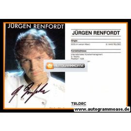 Autogramm Schlager | Jürgen RENFORDT | 1985 "SOS Im Weiten Meer" (Portrait Color Teldec)