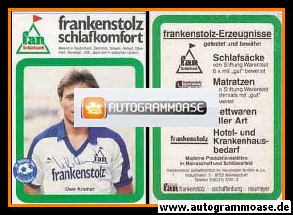 Autogramm Fussball | SV Viktoria 1901 Aschaffenburg | 1985 | Uwe KRAMER
