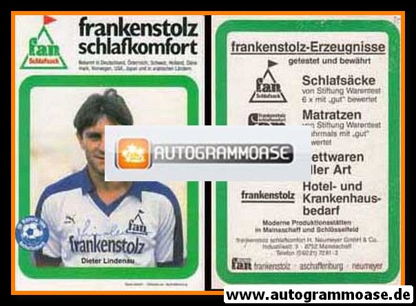 Autogramm Fussball | SV Viktoria 1901 Aschaffenburg | 1985 | Dieter LINDENAU 