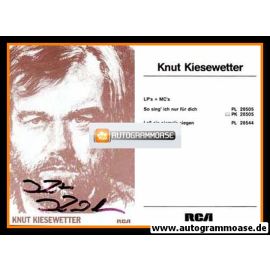 Autogramm Jazz | Knut KIESEWETTER | 1983 "Lass Sie Niemals Siegen" (RCA)