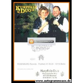 Autogramme Volksmusik | KURPFALZ-DUO | 2000er (Portrait Color)