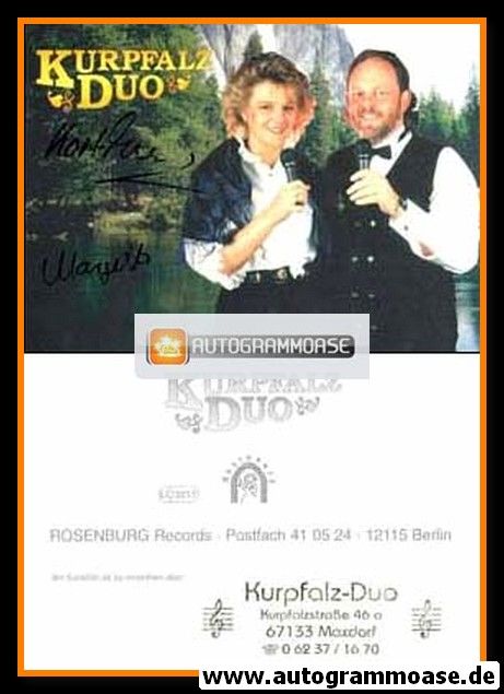 Autogramme Volksmusik | KURPFALZ-DUO | 2000er (Portrait Color)
