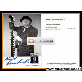 Autogramm Karneval | Kurt LAUTERBACH | 1971 "Gesammeltes Stammeln" (Portrait SW) EMI