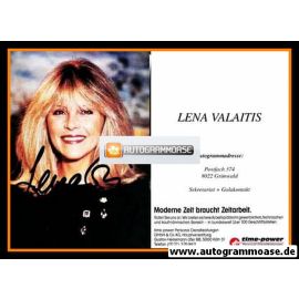 Autogramm Schlager | Lena VALAITIS | 1990er (Portrait Color) Time-Power