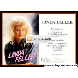 Autogramm Schlager | Linda FELLER | 1990er "Fantasie" (Koch)