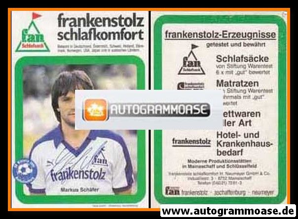 Autogramm Fussball | SV Viktoria 1901 Aschaffenburg | 1985 | Markus SCHÄFER