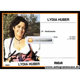Autogramm Volksmusik | Lydia HUBER | 1980 "Ich Bin Ein Kind Der Berge" (RCA)