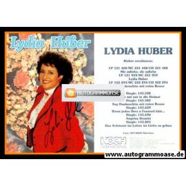 Autogramm Volksmusik | Lydia HUBER | 1990 "Das Schönste Im Leben Ist Liebe Zu Geben" (Koch)