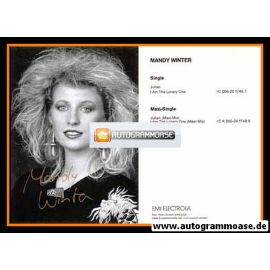 Autogramm Pop | Mandy WINTER | 1988 "Julian" (Portrait SW EMI)