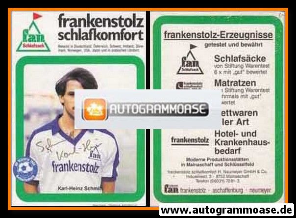 Autogramm Fussball | SV Viktoria 1901 Aschaffenburg | 1985 | Karl-Heinz SCHMITT