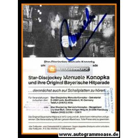Autogramm Mundart | Manuela KONOPKA | 1980er (Bayerische Hitparade)