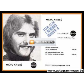 Autogramm Schlager | Marc ANDRE | 1971 "So Schön Wie Aphrodite"