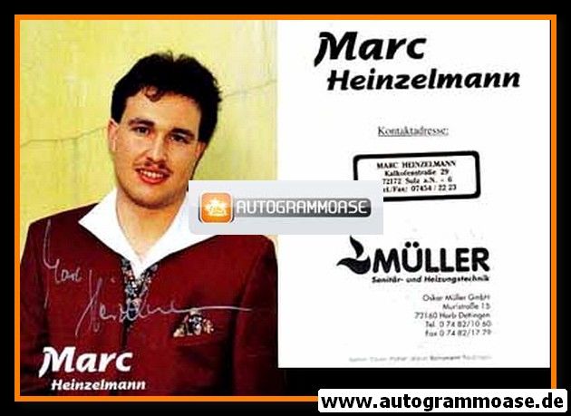 Autogramm Schlager | Marc HEINZELMANN | 1980er (Portrait Color Müller)