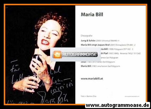 Autogramm Klassik | Maria BILL | 2005 "Jung & Schön" (Portrait Color) Universal