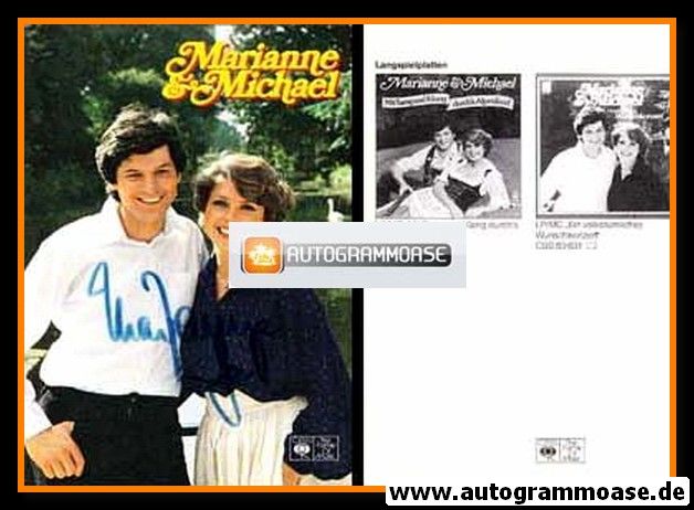 Autogramme Volksmusik | MARIANNE & MICHAEL | 1989 "Ein Volkstümliches Wunschkonzert" (CBS)
