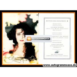 Autogramm Schlager / Pop | Marianne ROSENBERG | 1989 "Ich Denk An Dich" (Ariola)