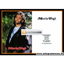 Autogramm Schlager | Mario VOGT | 1990er (Portrait Color) ERI