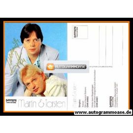 Autogramme Schlager | MARTIN & TORSTEN | 1986 "Hinter dem Regenbogen"