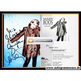 Autogramm Schlager | Mary ROOS | 1999 "Mittendrin" (DA Music)