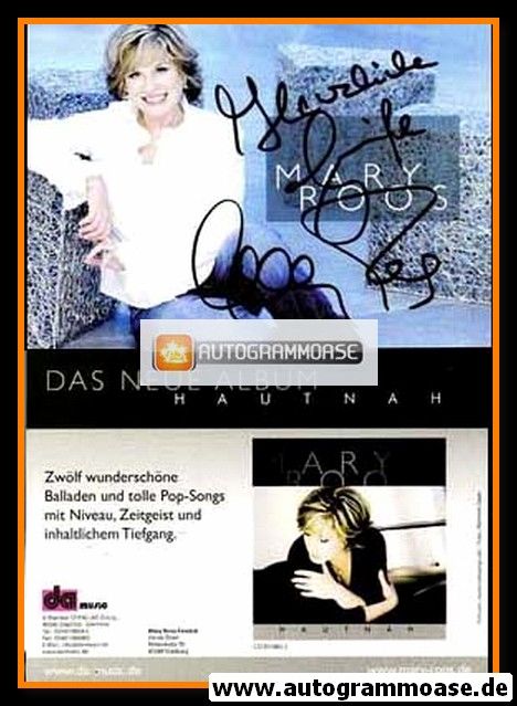 Autogramm Schlager | Mary ROOS | 2007 "Hautnah" (DA Music)