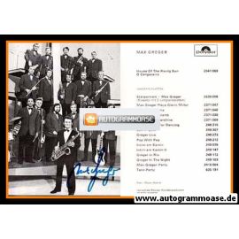 Autogramm Jazz | Max GREGER | 1976 "Starportrait" (Orchester SW Polydor)