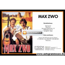 Autogramme Country | MAX ZWO | 1990 "Lady Country-Music"