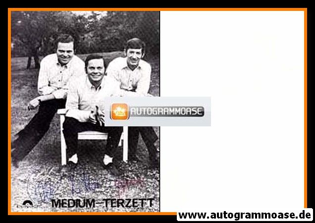 Autogramme Schlager | MEDIUM-TERZETT | 1970er (Portrait SW)