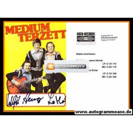 Autogramme Schlager | MEDIUM-TERZETT | 1964 "Ein Loch Ist Im Eimer" (Koch)
