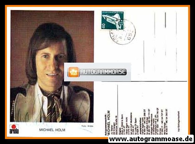 Autogramm Schlager | Michael HOLM | 1974 "When A Child Is Born" (Portrait Color top)