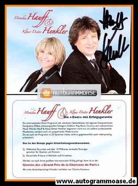 Autogramme Schlager | HAUFF & HENKLER | 1990er (Portrait Color) 1