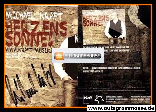 Autogramm Pop | Michael KRAFT | 2011 "Herzenssonne"