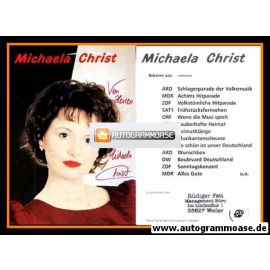 Autogramm Schlager | Michaela CHRIST | 1990er (Portrait Color)