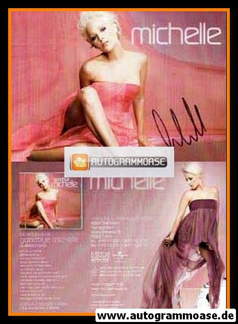 Autogramm Schlager | MICHELLE | 2009 "Goodbye Michelle" (Portrait Color Koch)