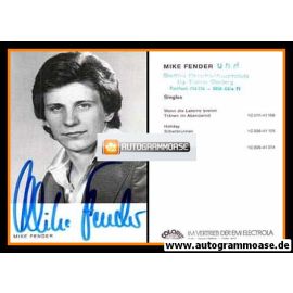 Autogramm Schlager | Mike FENDER | 1976 "Wenn Die Laterne Brennt" (Portrait SW Electrola)