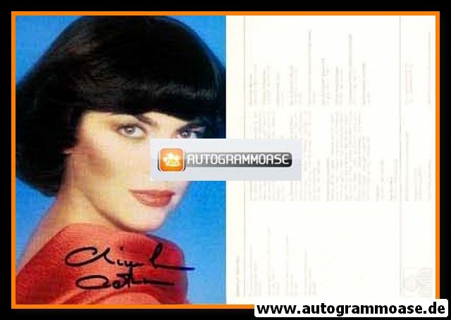 Autogramm Musik (Frankreich) | Mireille MATHIEU | 1986 "Du Weisst Doch Ich Lieb Dich" (Ariola)