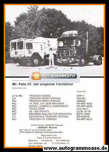 Autogramm Country | MR. FELIX 01 | 1990er (Diskografie)