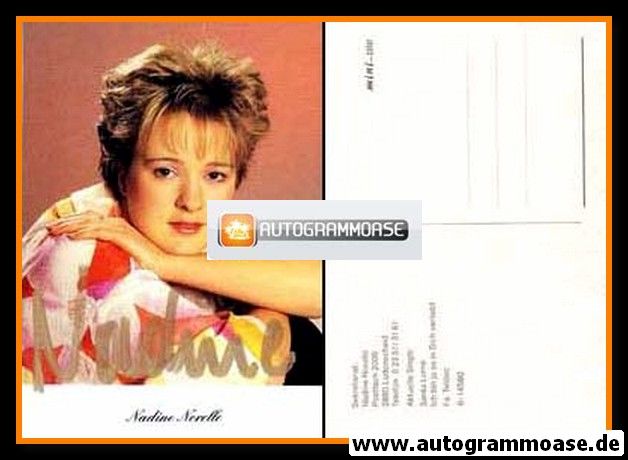 Autogramm Schlager | Nadine NORELL | 1986 "Santa Lome" (Teldec)