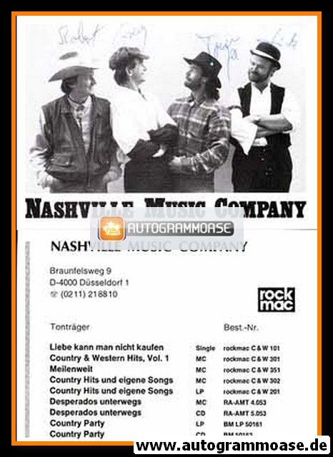 Autogramme Country | NASHVILLE MUSIC COMPANY | 1989 "Country Park"