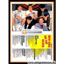Autogramme Pop | NEW KIDS ON THE BLOCK | 1990er Druck (Bravo) 2