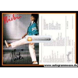 Autogramm Schlager | NICKI | 1986 "Wenn I Mit Dir Tanz" (Ariola)