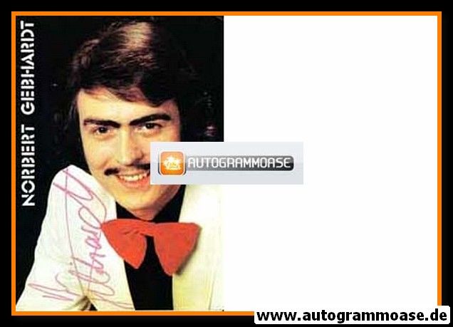 Autogramm Schlager | Norbert GEBHARDT | 1980er (Portrait Color)
