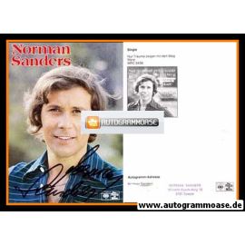 Autogramm Schlager | Norman SANDERS | 1977 "Nur Träume" (Portrait Color CBS)