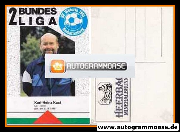 Autogramm Fussball | SV Viktoria 1901 Aschaffenburg | 1988 | Karl-Heinz KAST