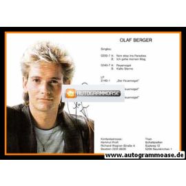 Autogramm Schlager | Olaf BERGER | 1990 "Feuervogel" (Portrait Color Titan)