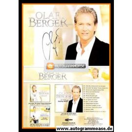 Autogramm Schlager | Olaf BERGER | 2006 "Ich Zeig Dir Meine Welt" (Portrait Color Palm)
