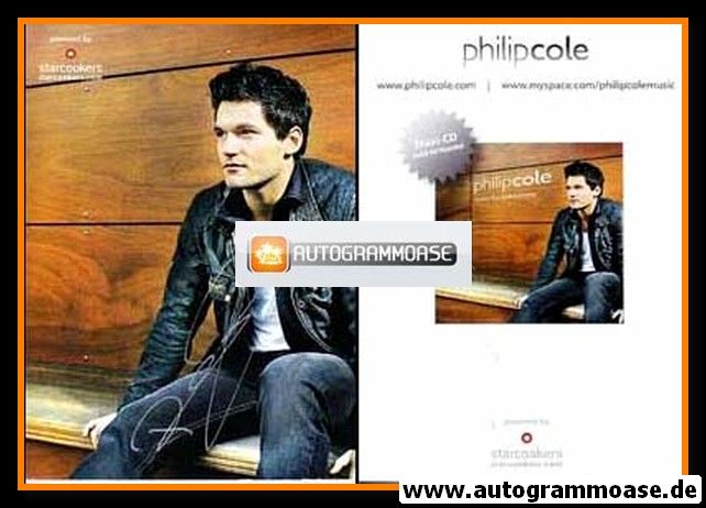 Autogramm Pop | Philip COLE | 2008 "Tears For Takeaway" (Portrait Color Starcookers)