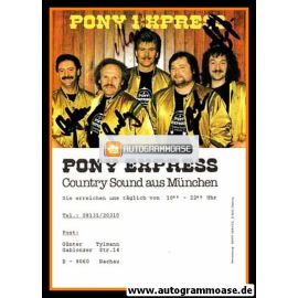 Autogramme Country | PONY-EXPRESS | 1980er (Portrait Color)
